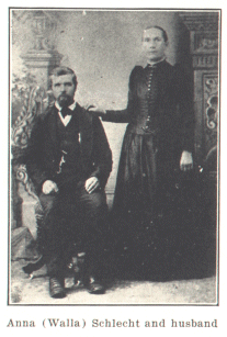 Anna (Walla) Schlecht and husband