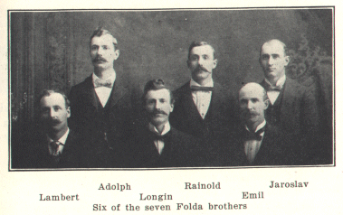 Six of the seven Folda brothers