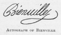Autograph of Bienville