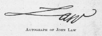 Autograph of John Law