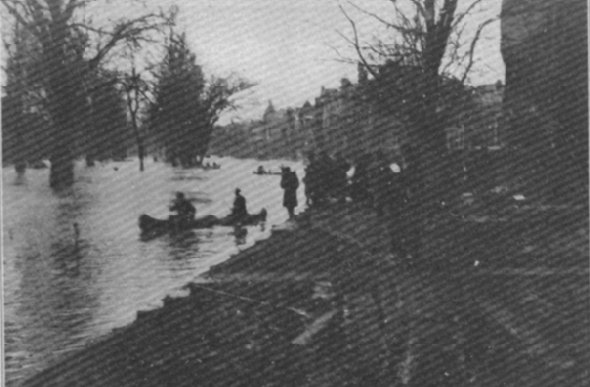 Canoeing on Dayton Streets